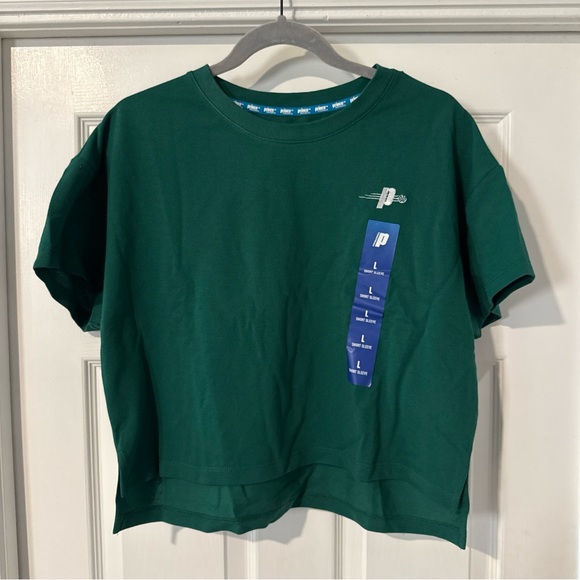Prince Pickleball Women’s Short Sleeves Cropped T-Shirt Green - Picture 2 of 8